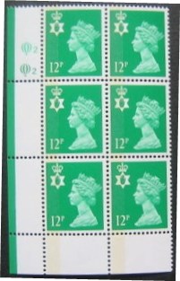 1986 GB - SGNI35 (XNL2) 12p Emerald (Q) Full LB Cyl Q1 Blk (6) P